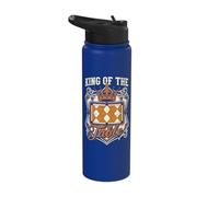 King of The Table Billiards Pool Player 8-Ball Snooker Stainless Steel Insulated Water Bottle