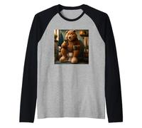 King of the Throne Bear Funny Bathroom Toilet Humor Dad Raglan Baseball Tee