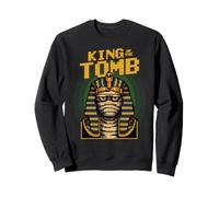 King Of The Tomb Funny Pixel Art Mummy Pharaoh Halloween Sweatshirt