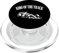 KING OF THE TRACK racing driver motorsport fans testing race PopSockets PopGrip for MagSafe