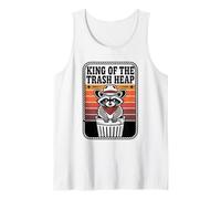 King of The Trash Heap Raccoon Cowboy Humor Tank Top
