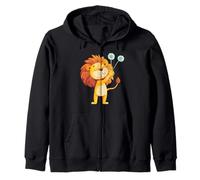 King of the Wild Meets the Whisper of a Dandelion Zip Hoodie