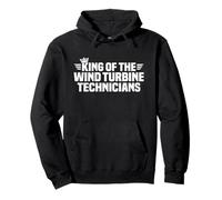 King of the Wind Turbine Technicians Pullover Hoodie