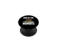 King Of The Wombats Australian Animal Lover Cute PopSockets Adhesive PopGrip