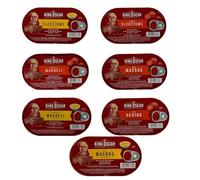 King Oscar Combo Pack Herring Fillet Mackerel Ready to Eat Healthy Tasty High Protein Seafood Poland Origin 160g All Flavors In One Pack