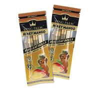 King Palm 4 Honey Mango Mini Size Cones - (2 Packs, 4 Rolls) - Squeeze & Pop Pre Rolls - Organic Flavored Pre Rolled Cones - King Palm Flavors Pre Rolls - Honey Mango
