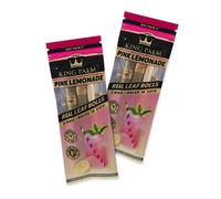 King Palm 4 Pink Lemonade Mini Size Cones - 2 Rolls per Pack, 2 Packs - Pre Rolled Cones - Natural Cones - Corn Husk Filter - Preroll Cones - Prerolled cones with Filter (Pink Lemonade)