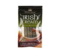 King Palm 5 Irish Cream Flavoured Mini Size Cones - 1 Pack, 5 Rolls Terpene Infused (Irish Cream) organic Flavored Pre Rolled Cones - King Palm Flavors Pre Rolls