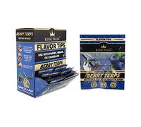 King Palm | Blueberry | 100 Flavoured Filter Tips | Squeeze & Pop Terpene-Infused Filter Tips | 50 - Packs - 7mm