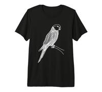 King Parrot Line Art Birdwatcher Premium T-Shirt