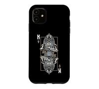 King Pharaoh Evil Egyptian Zombie Skull Astrology Tarot Card Case for iPhone 11