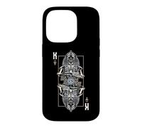 King Pharaoh Evil Egyptian Zombie Skull Astrology Tarot Card Case for iPhone 14 Pro