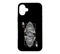King Pharaoh Evil Egyptian Zombie Skull Astrology Tarot Card Case for iPhone 16 Plus