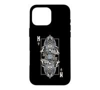 King Pharaoh Evil Egyptian Zombie Skull Astrology Tarot Card Case for iPhone 16 Pro Max