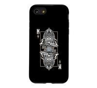 King Pharaoh Evil Egyptian Zombie Skull Astrology Tarot Card Case for iPhone SE (2020) / 7/8