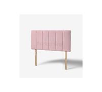 (King Pink)5ft Plush Velvet Padded Lined Headboard Bed