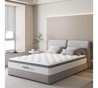 Home Source Vega King 5ft Pocket Sprung Quilted Mattress Medium Firmness 24cm Deep, White