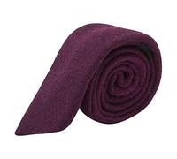 King & Priory Dark Burgundy Donegal Tweed Tie