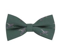 King & Priory Dark Green Embroidered Hurricane Fighter Plane Bow Tie