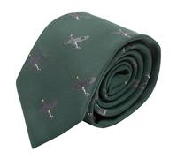 King & Priory Dark Green Embroidered Hurricane Fighter Plane Tie