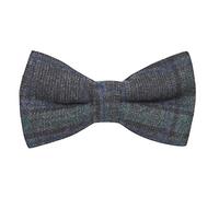 King & Priory Dark Grey & Green Check Bow Tie, Tweed, Tartan, Plaid