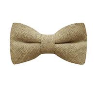 King & Priory Golden Yellow Herringbone Bow Tie