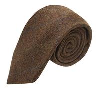 King & Priory Heritage Check Cedar Brown Tie