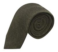 King & Priory Highland Weave Forest Green Tie, Mens Necktie