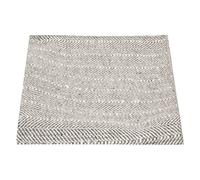 King & Priory Light Grey Herringbone with Pinstripe Pocket Square, Handkerchief, Beige