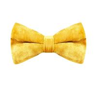 King & Priory Luxury Gold Crushed Velvet Pre-Tied Bow Tie