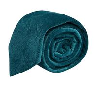 King & Priory Luxury Teal Blue/Green Textured Velvet Tie