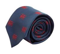 King & Priory Navy Blue Embroidered Welsh Dragon Tie