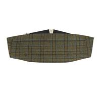 King & Priory Olive Green & Brown Check Cummerbund, Plaid