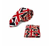 King & Priory Union Jack Design Tie & Pocket Square Set