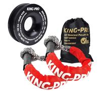 KING-PRO Recovery Ring 7/16"x20" 2PCS Soft Shackle 35,000lbs Breaking Strength with Ring 45,000lbs for Full-Size Truck Large SUVs Offroad Vehicels (2 Shackle and a Ring)