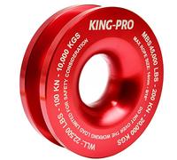 King-PRO Snatch Recovery Ring, 45000 lbs Winch Snatch Block Pulley Towing Ring, for ATV UTV SUV Truck Off-Road Vehicle Towing Soft Shackle Recovery（Red）