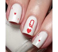 King Queen Jack & Ace of Heart Nail Art Decal Sticker