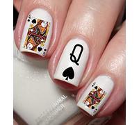 King Queen Jack & Ace of Spade Nail Art Decal Sticker