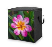 King Quilt Storage Bag,Hawaiian Colorful Flowers Comforter Organizer- Easy Storage Under Bed, Closet,with Handles And Zipper