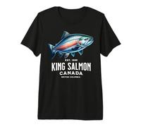 King Salmon River Fishing in British Columbia Canada Premium T-Shirt