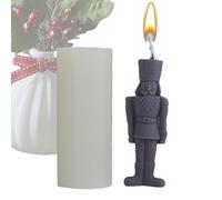 King-Shaped Candle Mould - Mullein Silicone Mould, Human-Shaped Mullein Silicone Mould Reusable | Making a Nutcracker Statue Made of Epoxy Resin for Beginners, Suitable for Jelly
