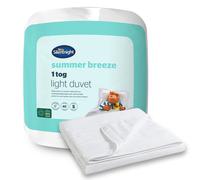 Silentnight Summer Breeze 1.0 Tog Duvet - Soft & Lightweight Summer Duvet Quilt Ideal for Warm Nights and Hot Sleepers - Breathable Cool Comfort - Hypoallergenic and Machine Washable, King