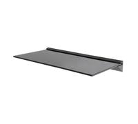 King Single Black Tempered Safety Glass Floating Shelf x 1, 60cm Width, Max 20kg per shelf, Home Acc's, Display, Decor in Kitchens, Living Rooms, etc