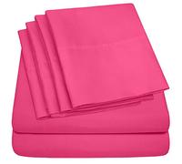 King Size Bed Sheets - 6 Piece 1500 Supreme Collection Fine Brushed Microfiber Deep Pocket King Sheet Set Bedding - 2 Extra Pillow Cases, Great Value, King, Fuschia