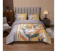 King Size Bedding Set Satin Breathable Cool Duvet Cover Set With Sheets Silk Quilt Cover Sets (Color : D, Size : 1.5-1.8m 4 pcs) (D 2.0m 4 pcs)