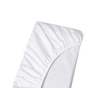 King Size Bottom Fitted Sheet - Long Staple 100% Egyptian 1000-Thread-Count, 25cm/10" Deep Pockets, Breathable Sateen Weave Bottom Sheet - White Colour