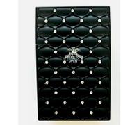 King Size Cigarette Case Pack Box Cover Cig Holder Cigarettes Black Rhinestone Design Novelty Gifts for Him or Her Accessory by Ash