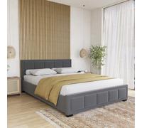 (King Size, Dark Grey) Vida Designs Vanita Modern Fabric Bed UKFR