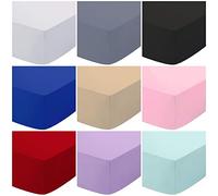 King Size Deep Fitted Sheet 30CM/12 Inch Easy Care 200 Thread Count Hotel Quality Soft Pure Cotton Deep Fitted Mattress King Bed Sheet (Latte)