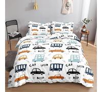 King Size Duvet Cover car Duvet Cover with Zipper Closure Microfiber Soft Breathable Quilt Cover 94.5x86.7 inch + 2 Matching Pillowcases 19x29 inch, for Adults Teenagers